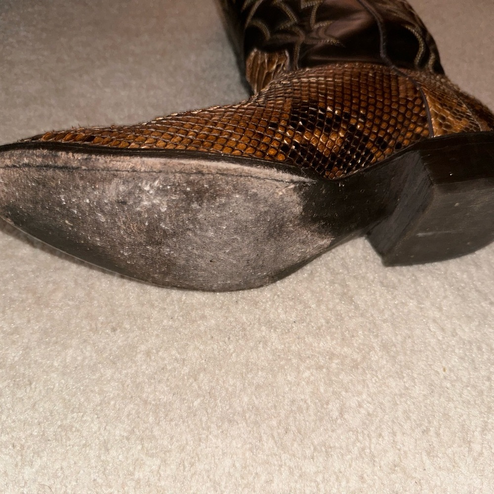 Jb Dillon Reserve Honey Python Boots. - image 3